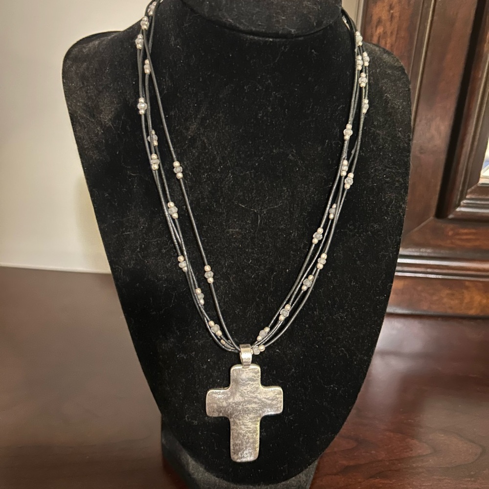 Silpada Silver Cross Necklace